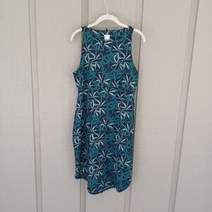 Prana Emerald Lake Dress Size L Women Athleisure Sleeveless Stretch Pockets